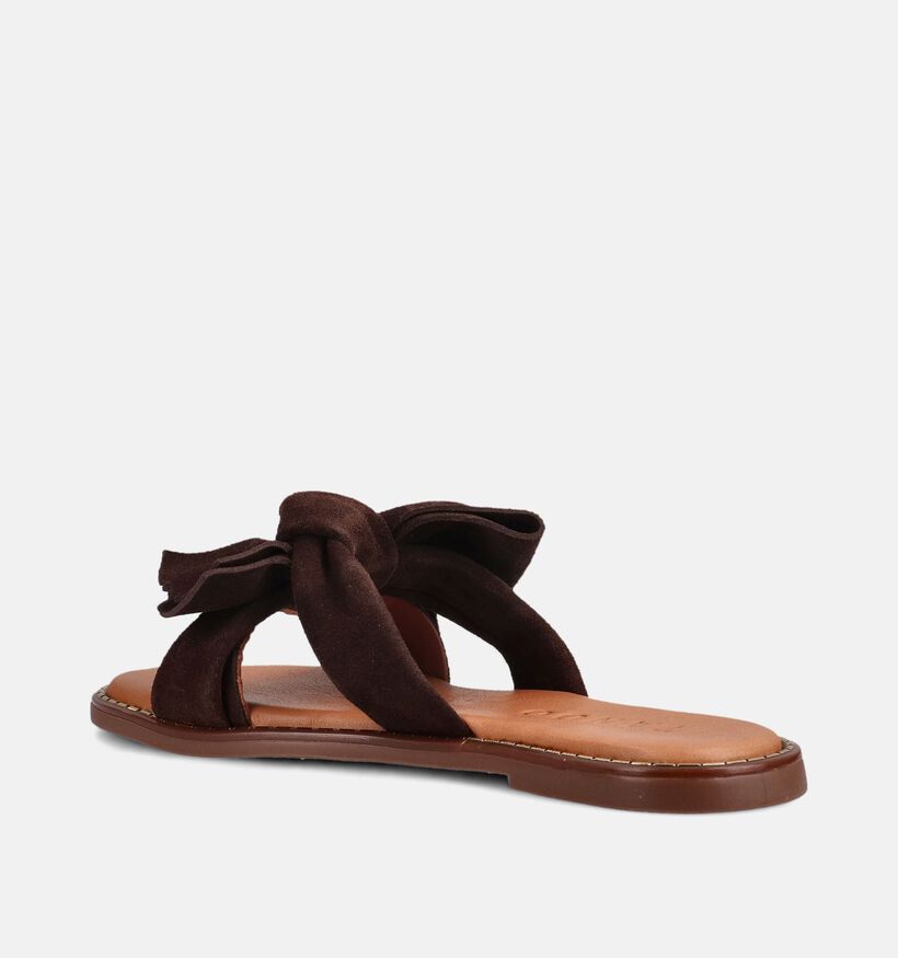 Tango Audrey Nu-pieds en Brun fonc&eacute; pour femmes (375537)