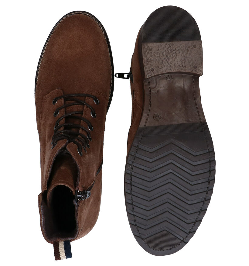 Hush Puppies Galmo Bruine Enkellaarzen in daim (292706)