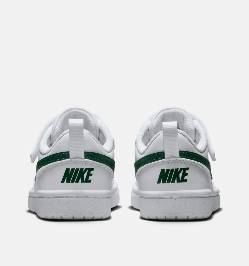 Nike Court Borough Low Groene Lage Sneakers voor jongens, meisjes (359837) - geschikt voor steunzolen