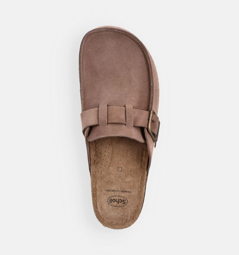 Scholl Bora Nu-pieds en Taupe pour hommes (381871)