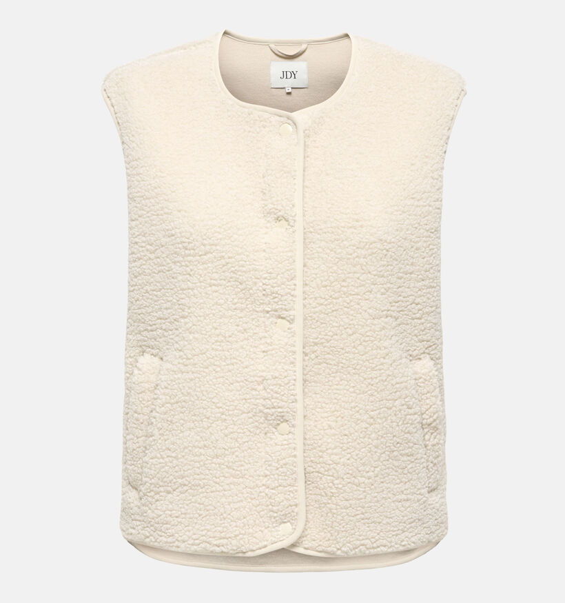 JDY Simina Teddy Manteau court en Beige pour femmes (378333)
