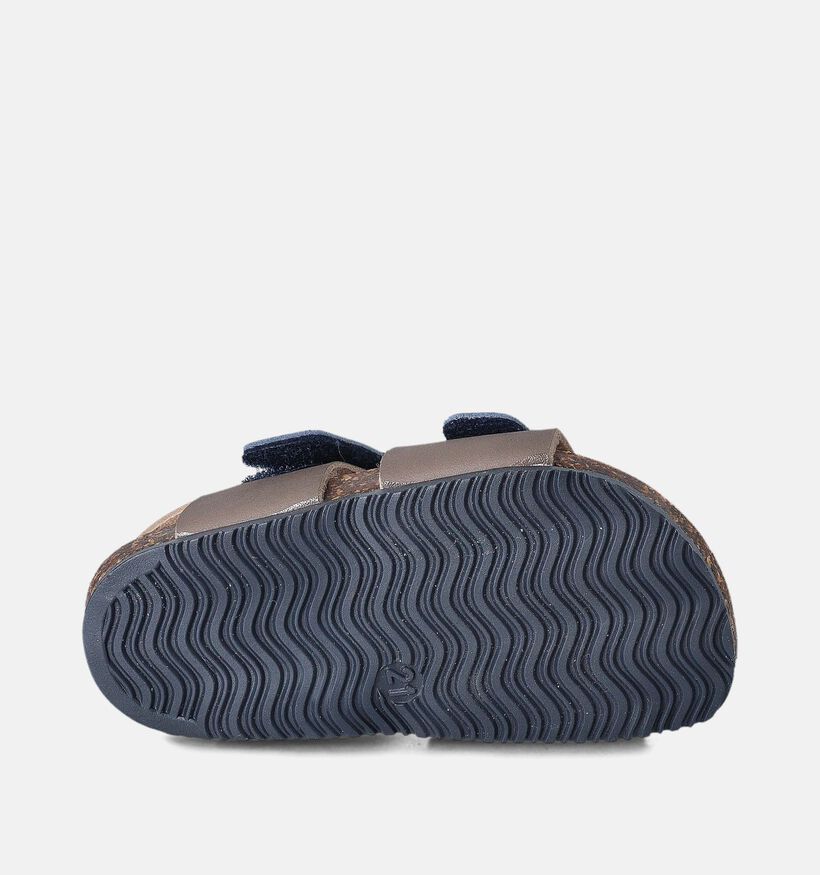 Biomodex Taupe/Blauwe Sandalen voor jongens, meisjes (356229)