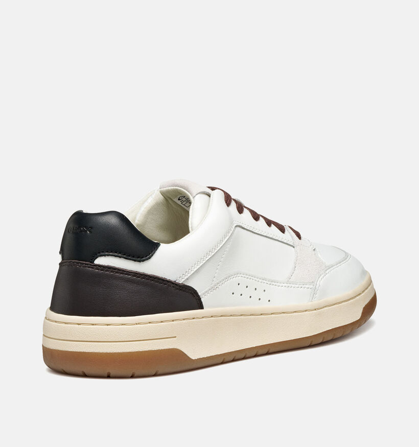 Geox Sedral Witte Veterschoenen voor heren (360117) - geschikt voor steunzolen