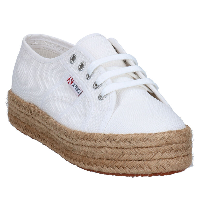 Superga Witte Sneakers in stof (284308)