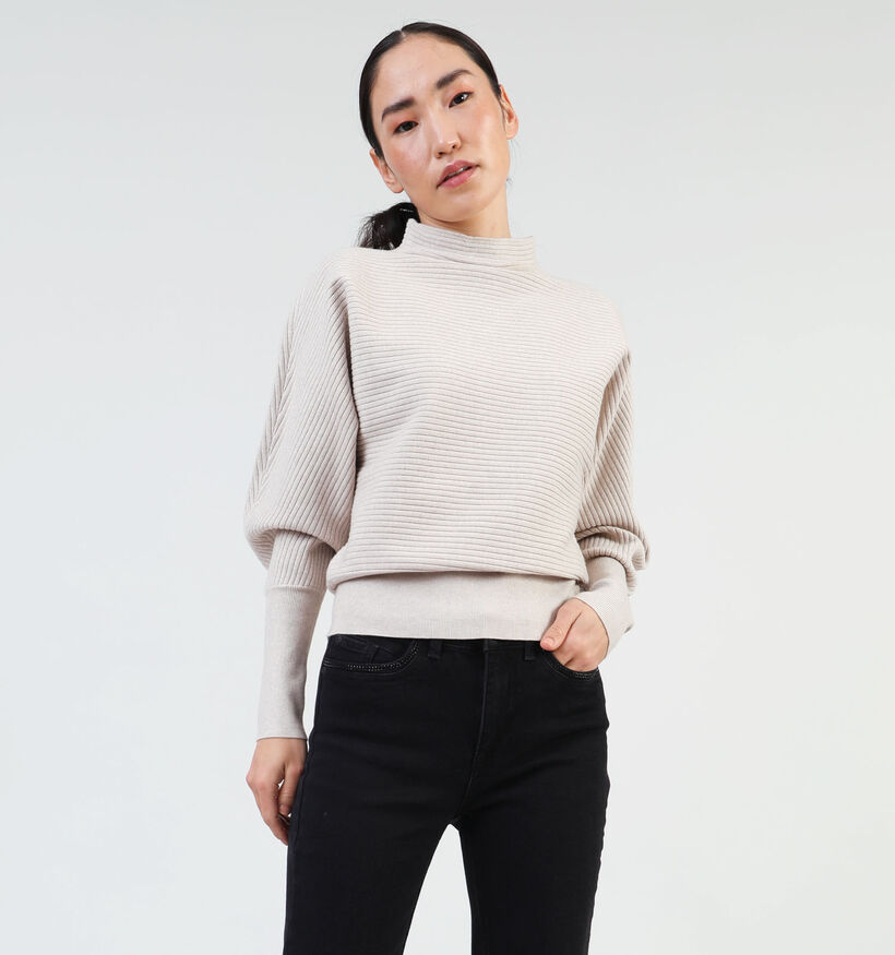 Expresso Batwing Sleeves Beige Trui voor dames (351058)