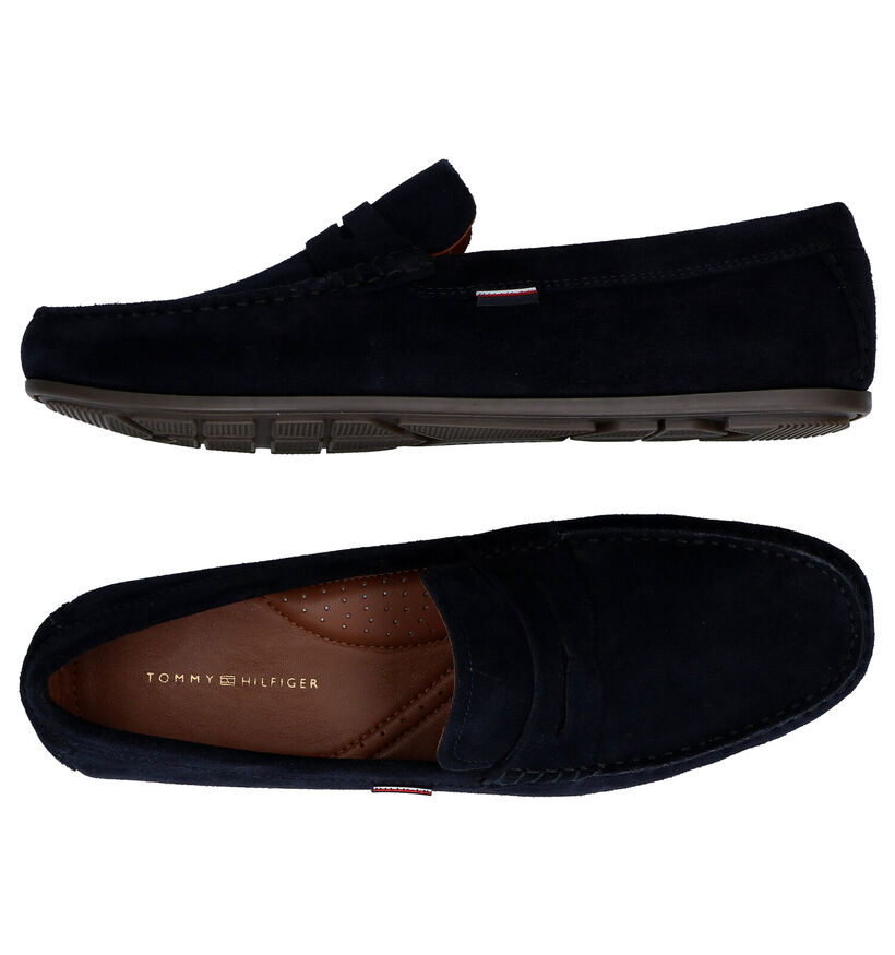 Tommy Hilfiger Blauwe Mocassins in daim (285326)