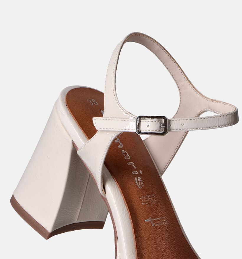Tamaris Beige Sandalen met blokhak voor dames (354389)