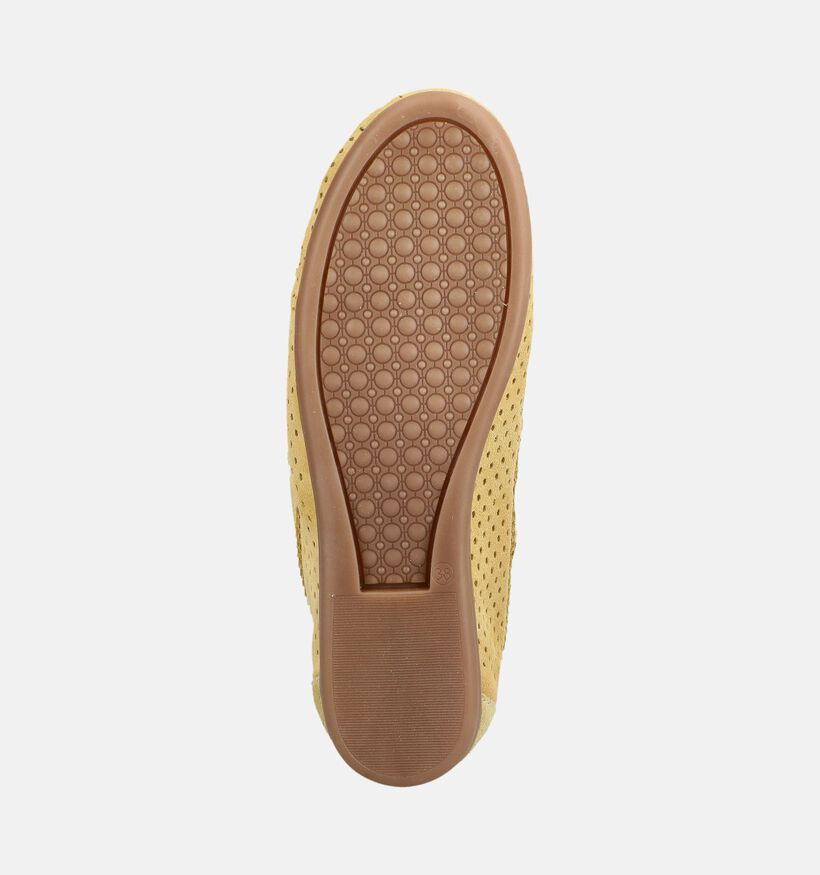 Shoecolate Chaussures plates en Jaune pour femmes (384039)