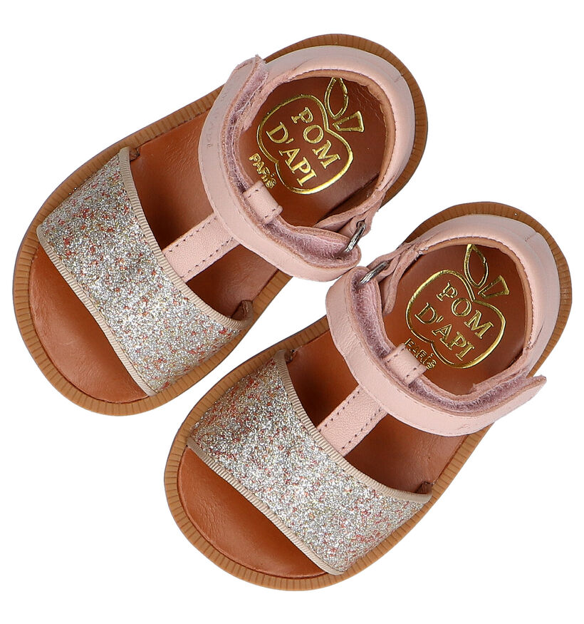 Pom d'Api Poppy Tao Easy Sandales en Cognac pour filles (322881)