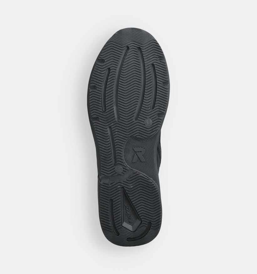 Rieker Zwarte Hoge Veterschoenen voor heren (363518) - geschikt voor steunzolen