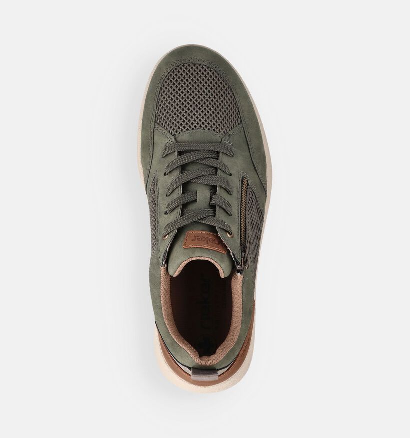Rieker Kakigroene Sneakers voor heren (367583) - geschikt voor steunzolen