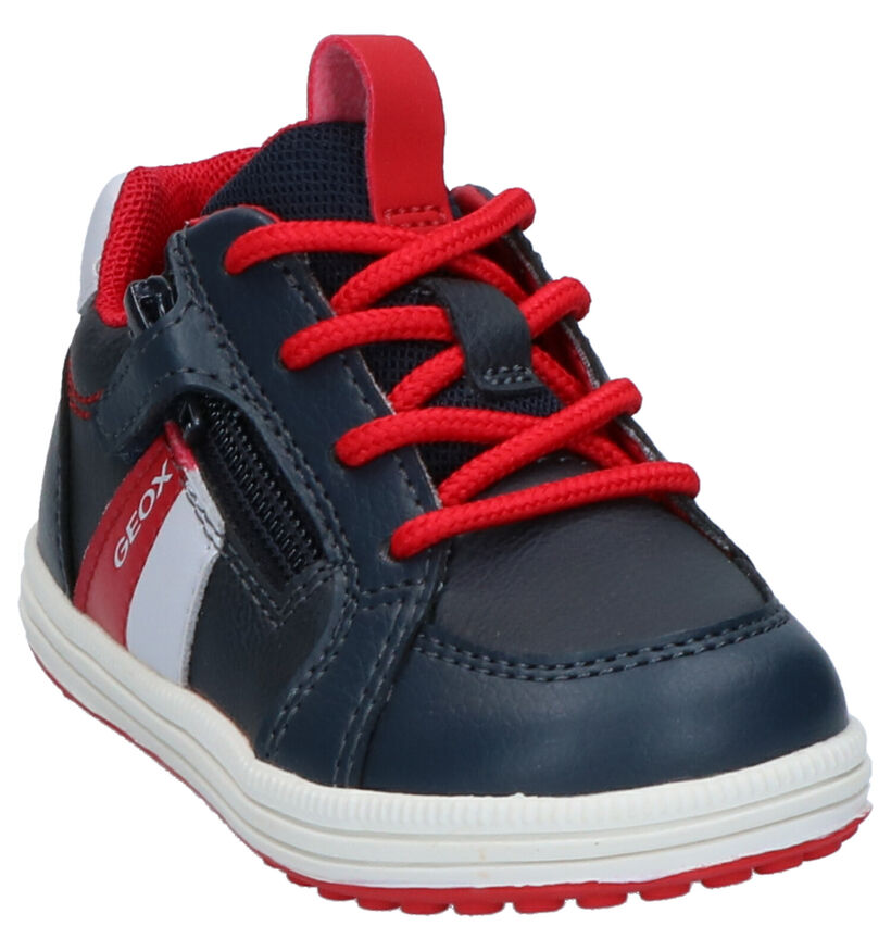 Geox Chaussures basses en Bleu foncé en simili cuir (265786)