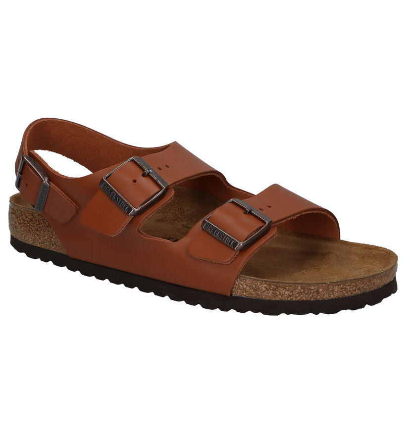 Birkenstock Milano Sandales en Marron pour hommes (351144)