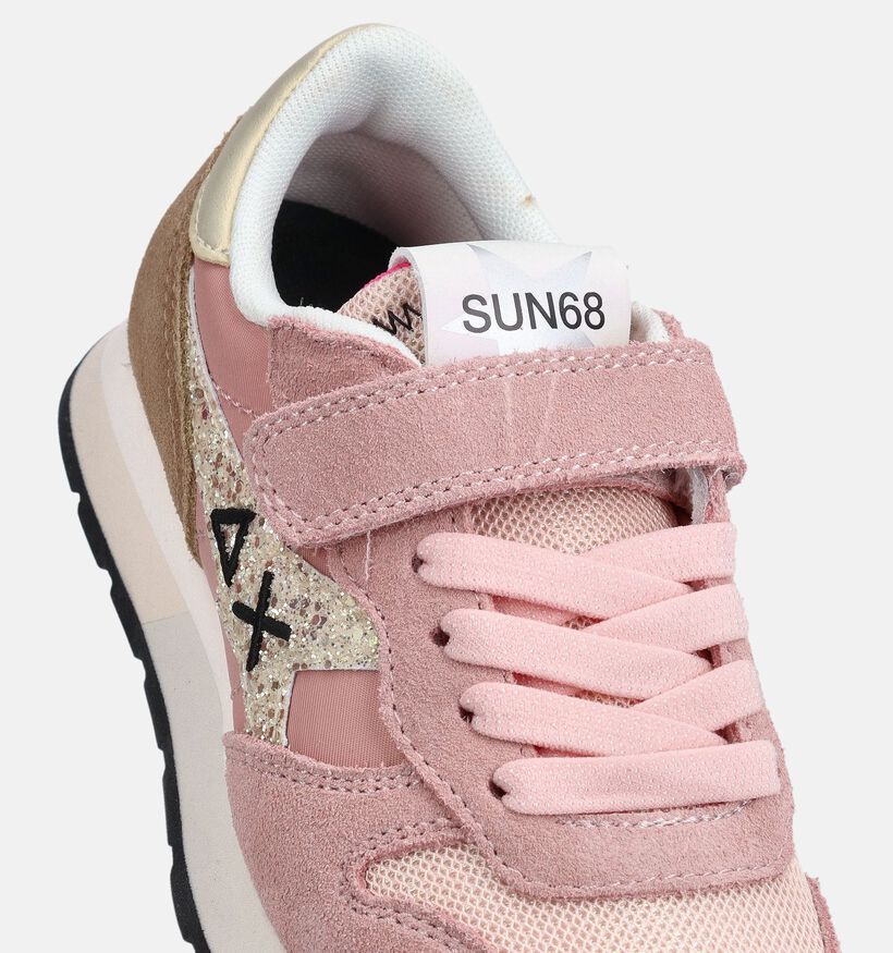 Sun68 Stargirl Roze Lage Sneakers voor meisjes (369103) - geschikt voor steunzolen