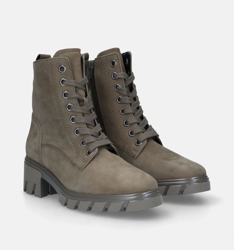 Gabor Kaki Bottines voor dames (331197) - geschikt voor steunzolen