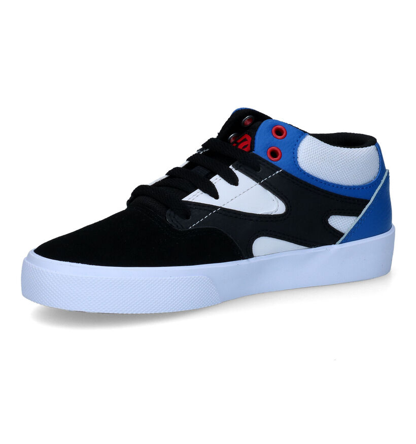 DC Shoes Kalis Vulc Mid Zwarte Sneakers in daim (303061)