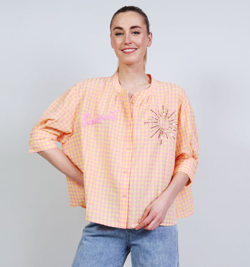 Orfeo Simone Roze/Gele Blouse voor dames (371942)