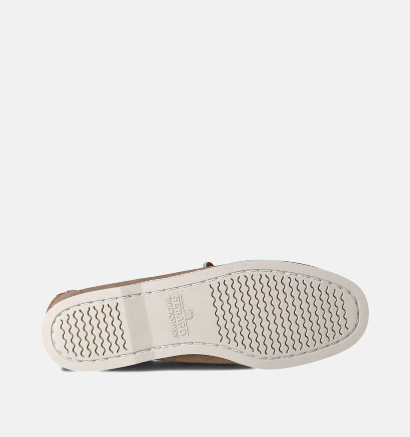 Sebago Portland Flesh Out Chaussures bateau en Beige pour femmes (353688)
