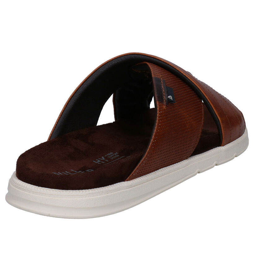 Bullboxer Cognac Slippers in kunstleer (286588)