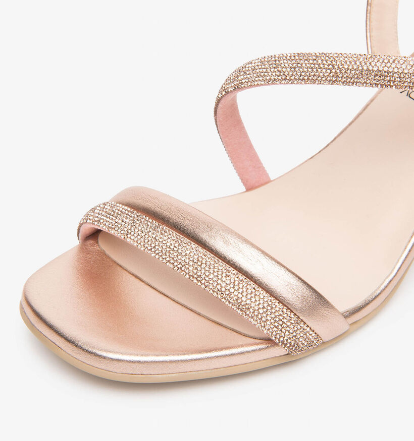 NeroGiardini Gouden Sandalen met hak voor dames (370658)