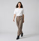 Vero Moda Norasia Pantalon classique en Beige fonc&eacute; pour femmes (385874)