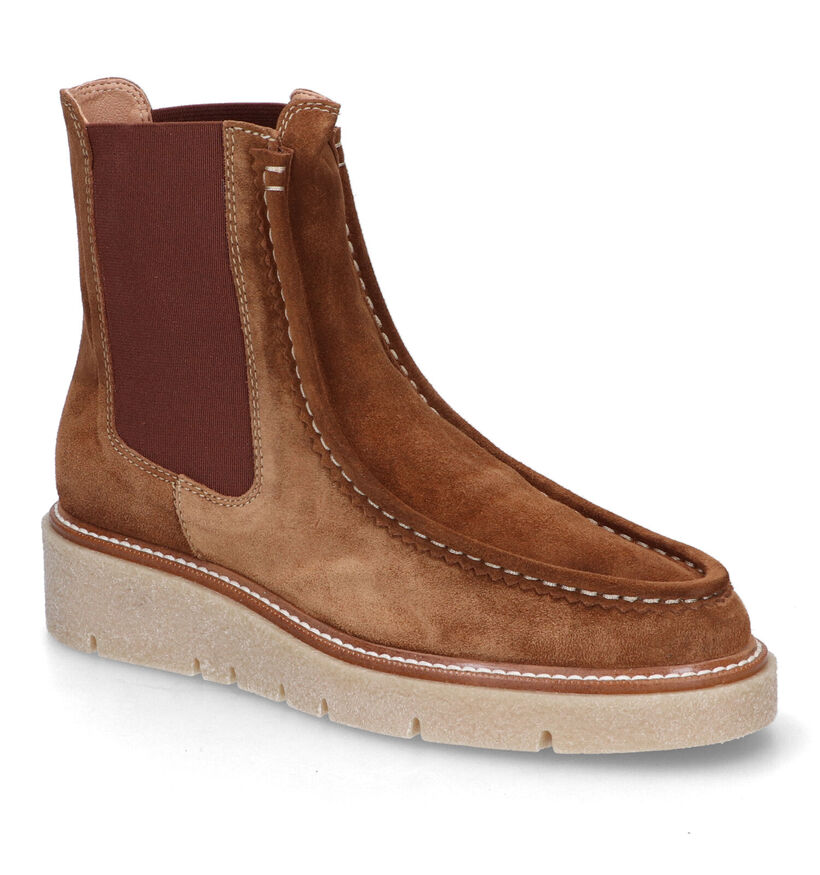 Weekend Bottines Chelsea en Cognac pour femmes (317692)
