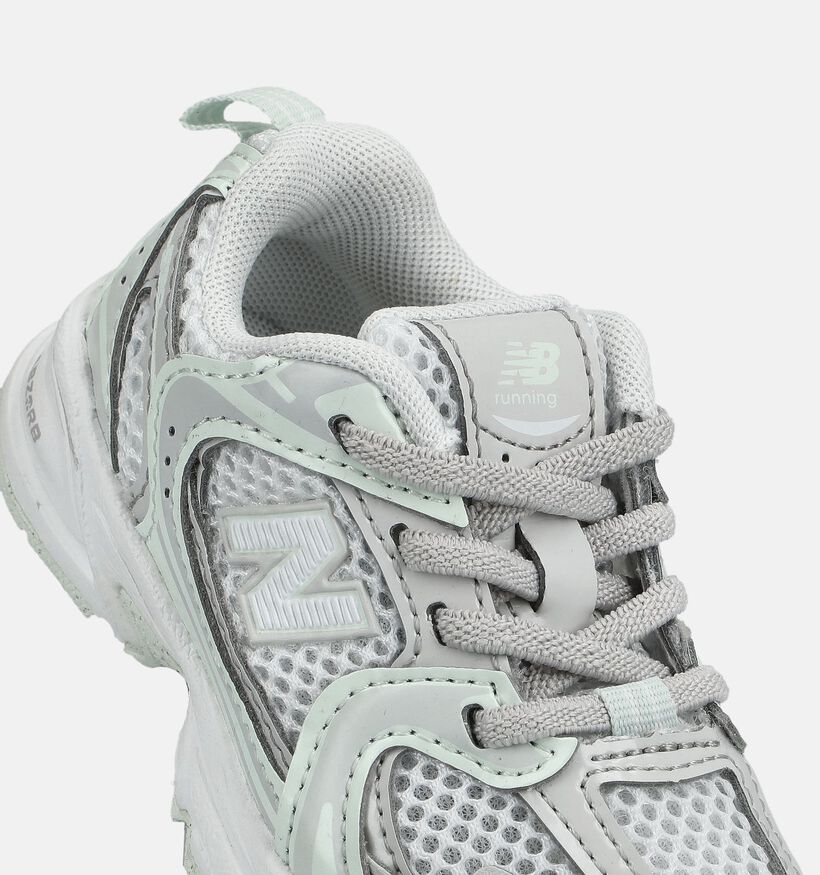 New Balance 530 Baskets basses en Blanc pour gar&ccedil;ons, filles (375196) - pour semelles orthop&eacute;diques