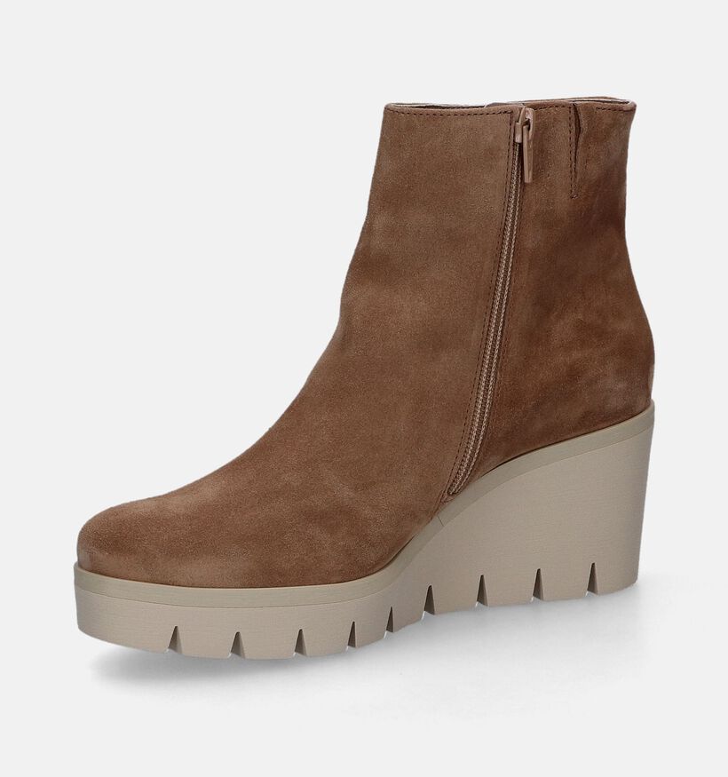 Gabor Best Fitting Bruine Enkellaarzen voor dames (315157) - geschikt voor steunzolen