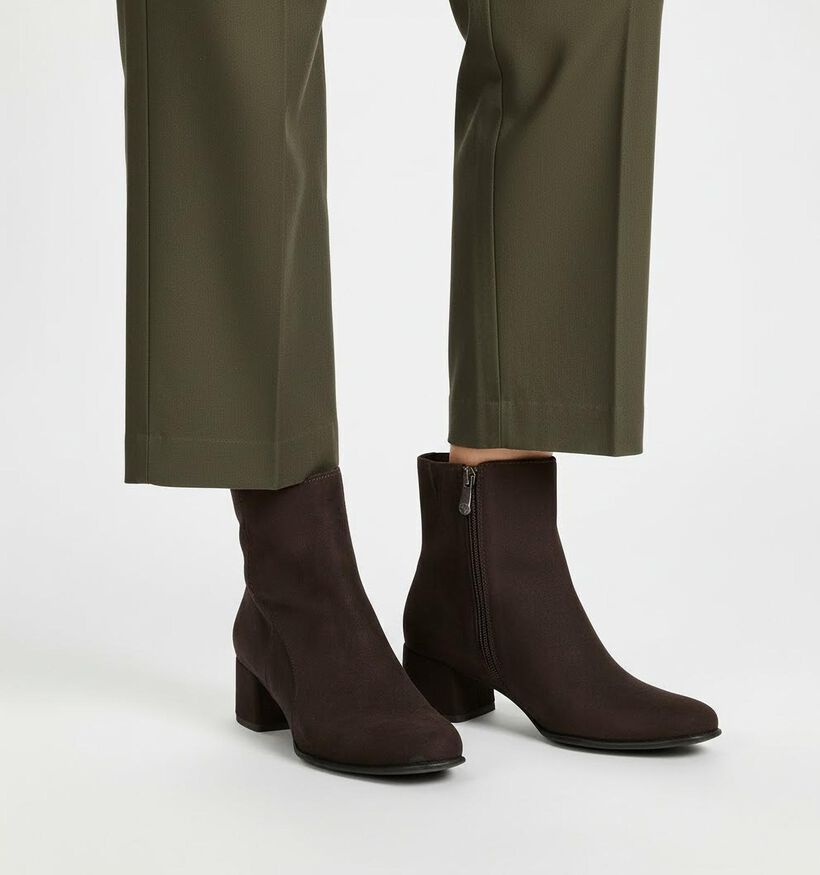 Marco Tozzi Bottines à talons en Brun foncé pour femmes (365020)