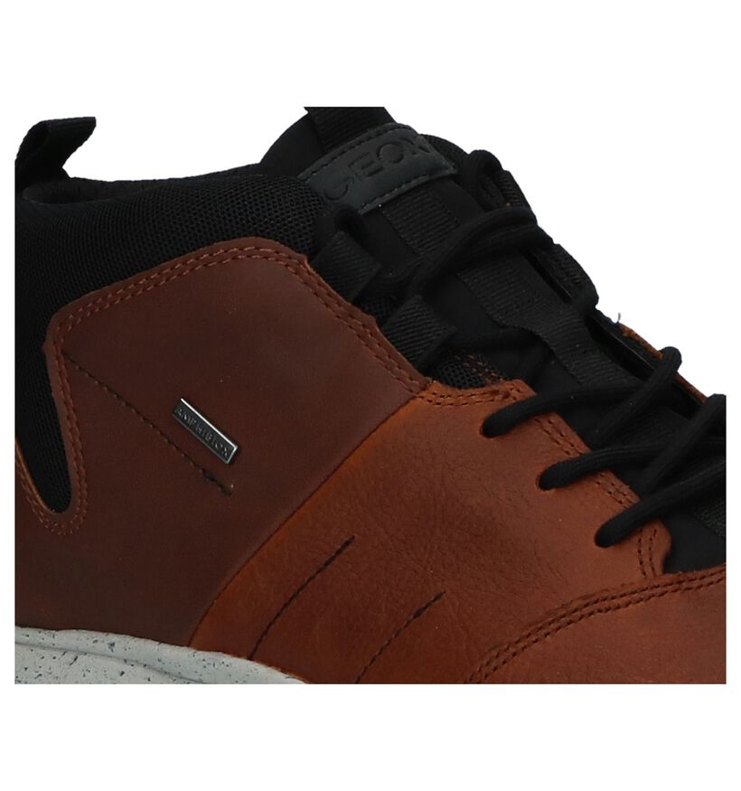 Geox Chaussures hautes en Cognac en cuir (223484)
