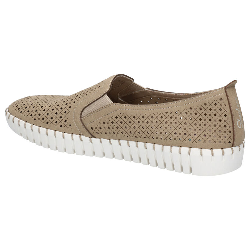 Memory Foam Chaussures slip-on en Noir en textile (272712)