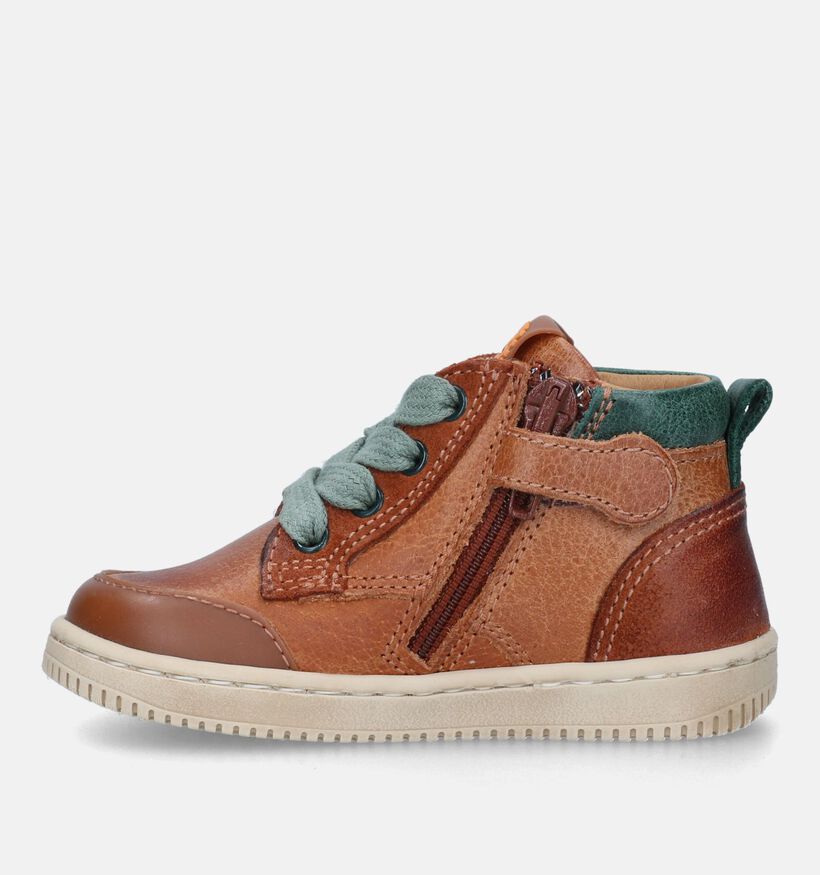 STONES and BONES Nipo Chaussures pour bébé en Cognac pour garçons (329452) - pour semelles orthopédiques
