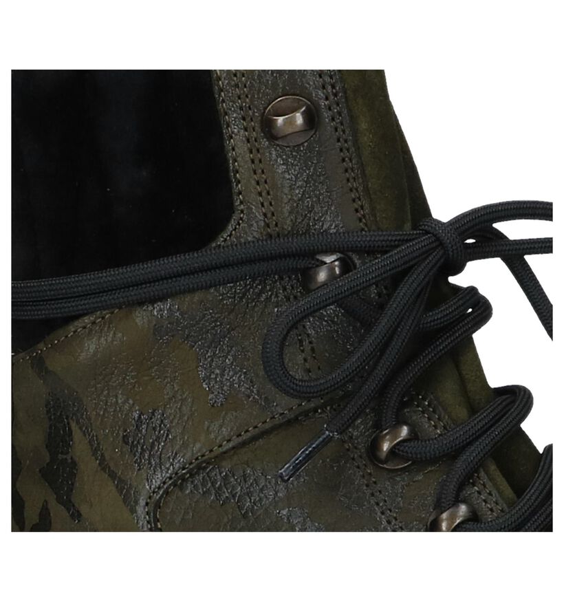 Tommy Hilfiger Bottines en Vert foncé en cuir (225494)