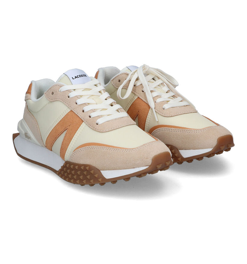 Lacoste Spin De Luxe Baskets en Beige en textile (313496)