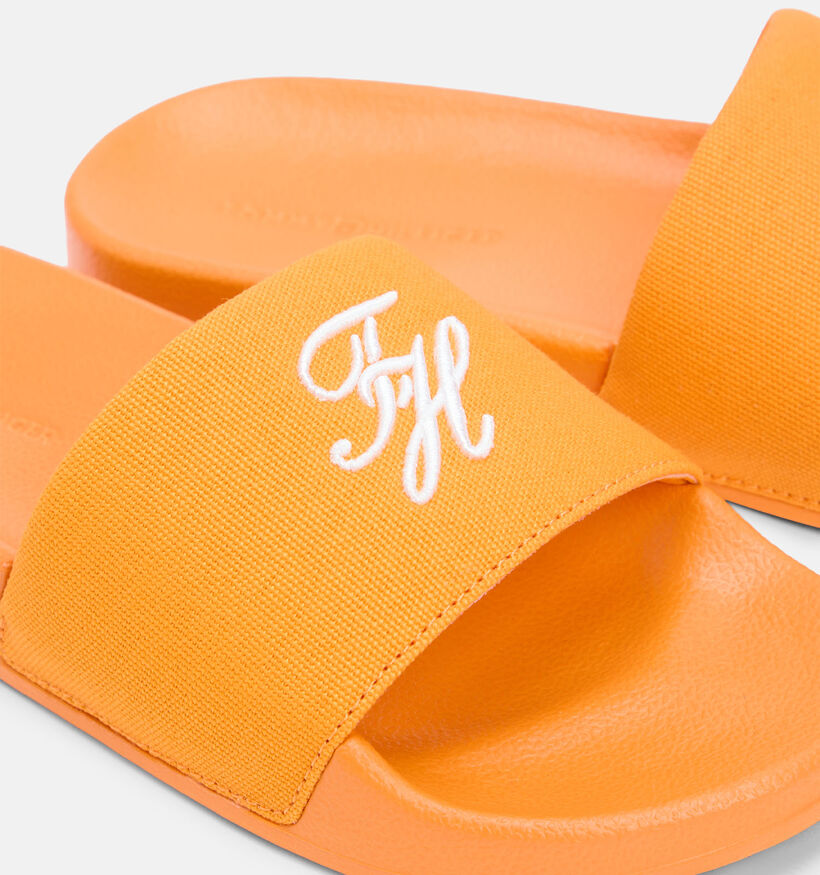 Tommy Hilfiger Th Script Pool Slide Claquettes en Orange pour femmes (369270)