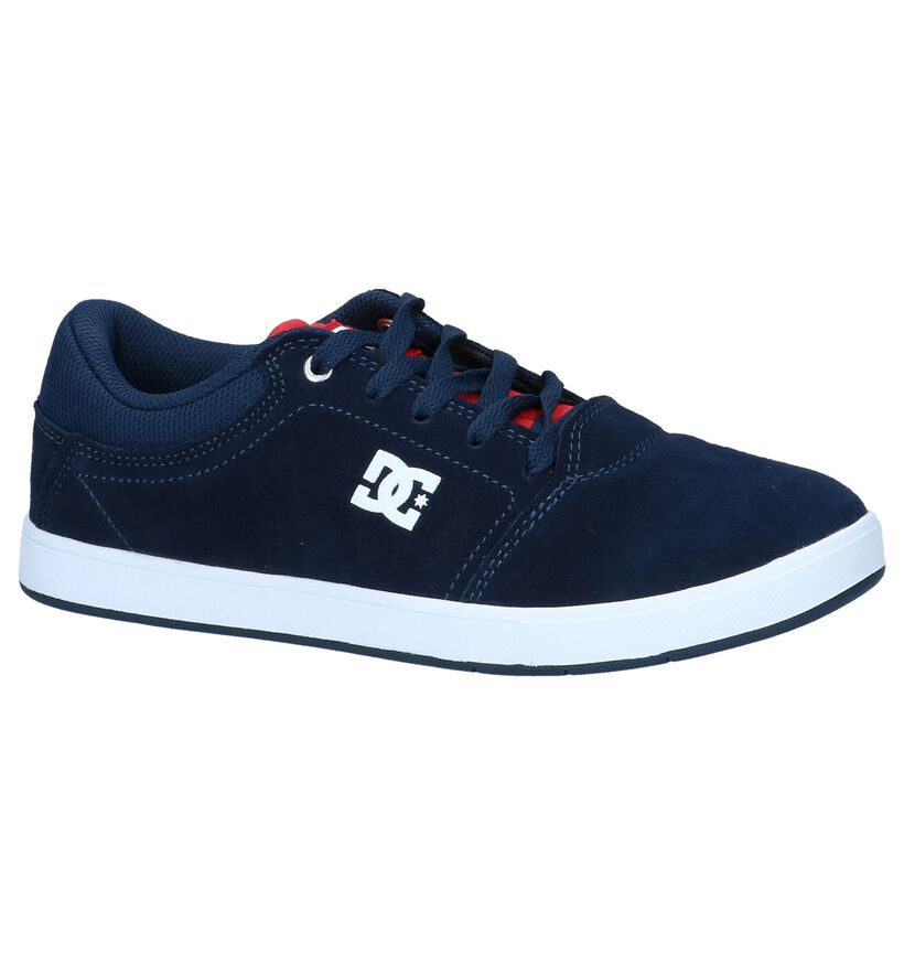 DC Shoes Baskets de skate en Bleu foncé en daim (235131)