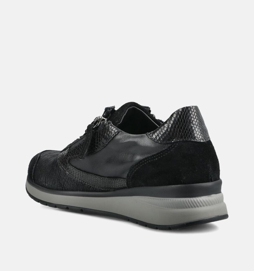 Gabor Zwarte Sneakers voor dames (376986) - geschikt voor steunzolen