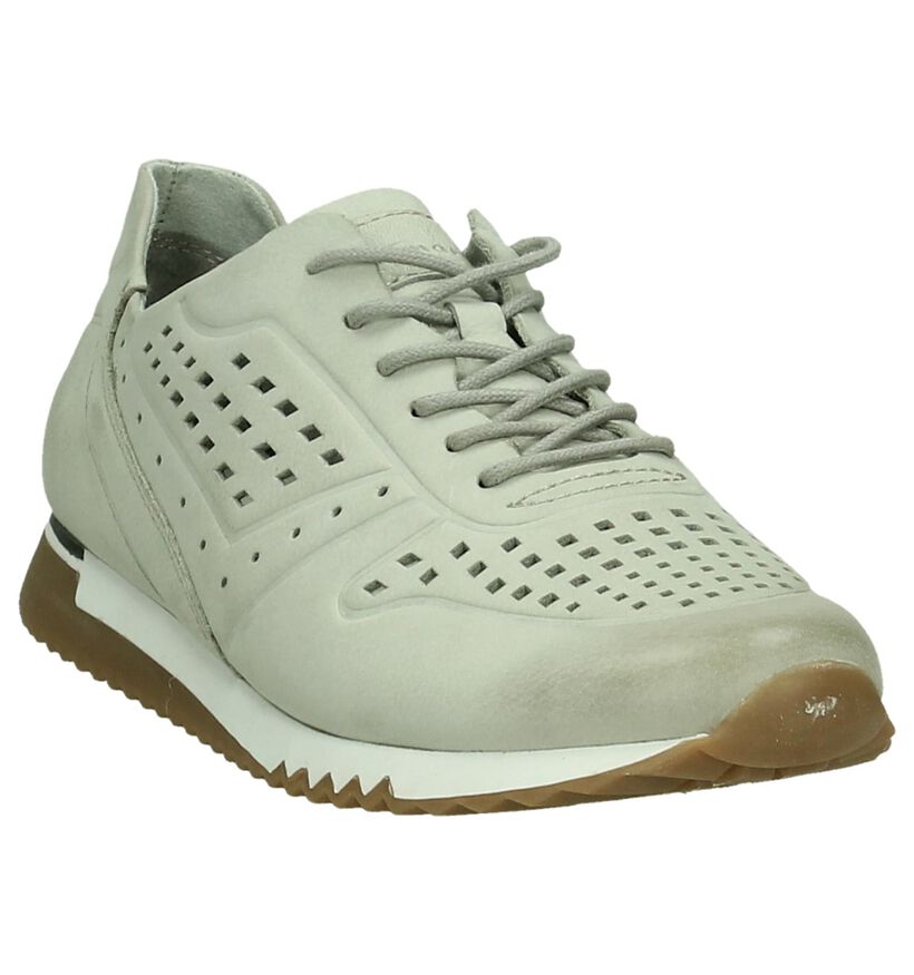 Tamaris Lichtbeige Veterschoenen, , pdp