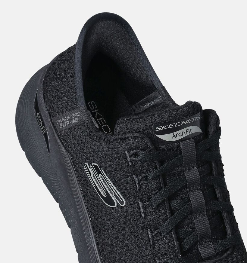 Skechers Arch Fit 2.0 Slip-ins Zwarte Sneakers voor dames (350346)