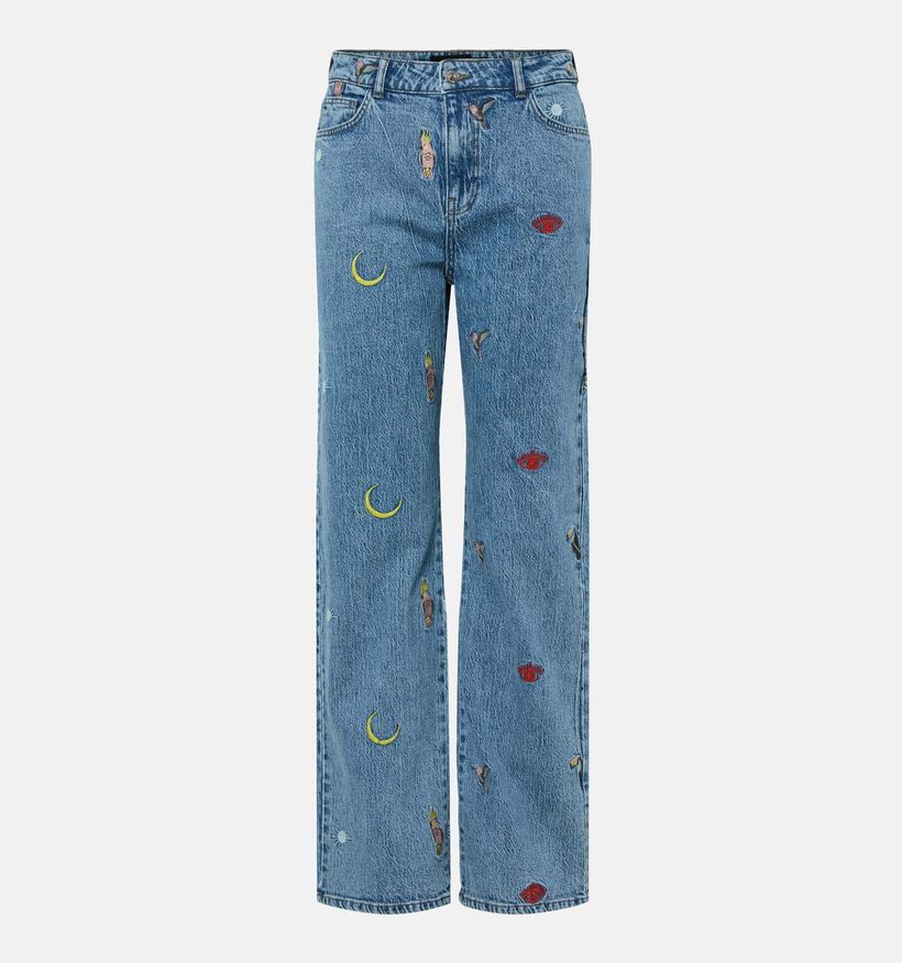 Pieces Jidi Straight leg jeans en Bleu pour femmes (362254)
