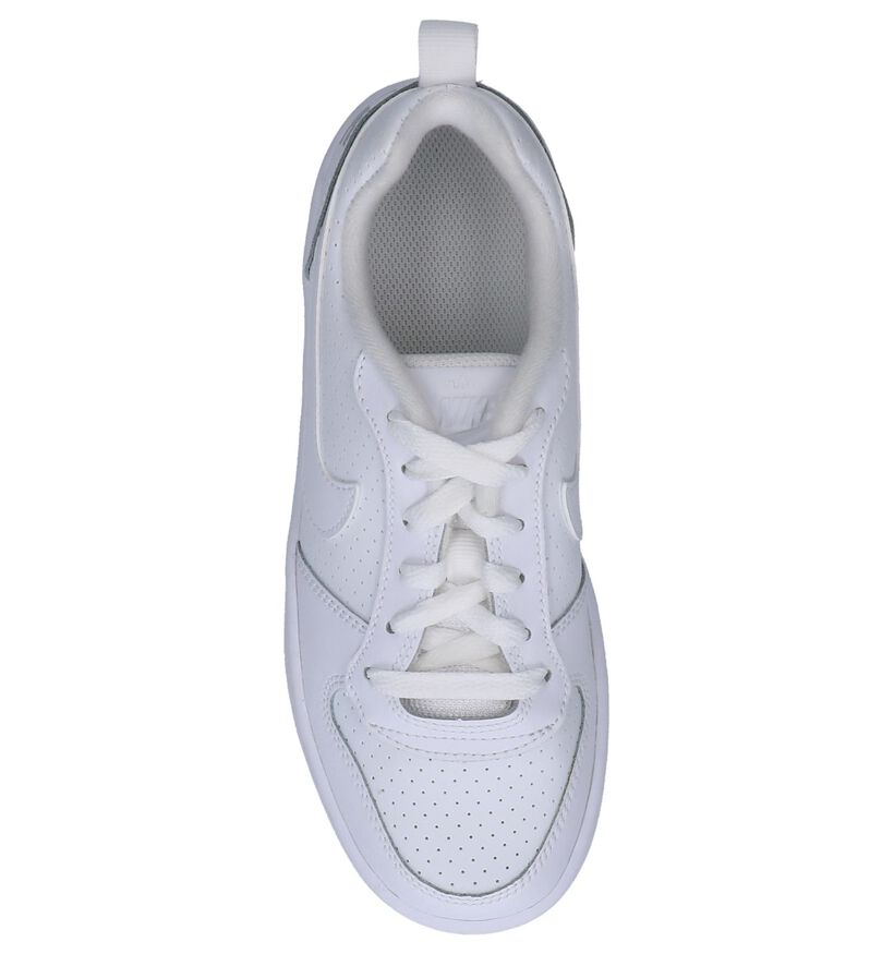 Nike Court Borough Low Witte Sneakers in kunstleer (293605)