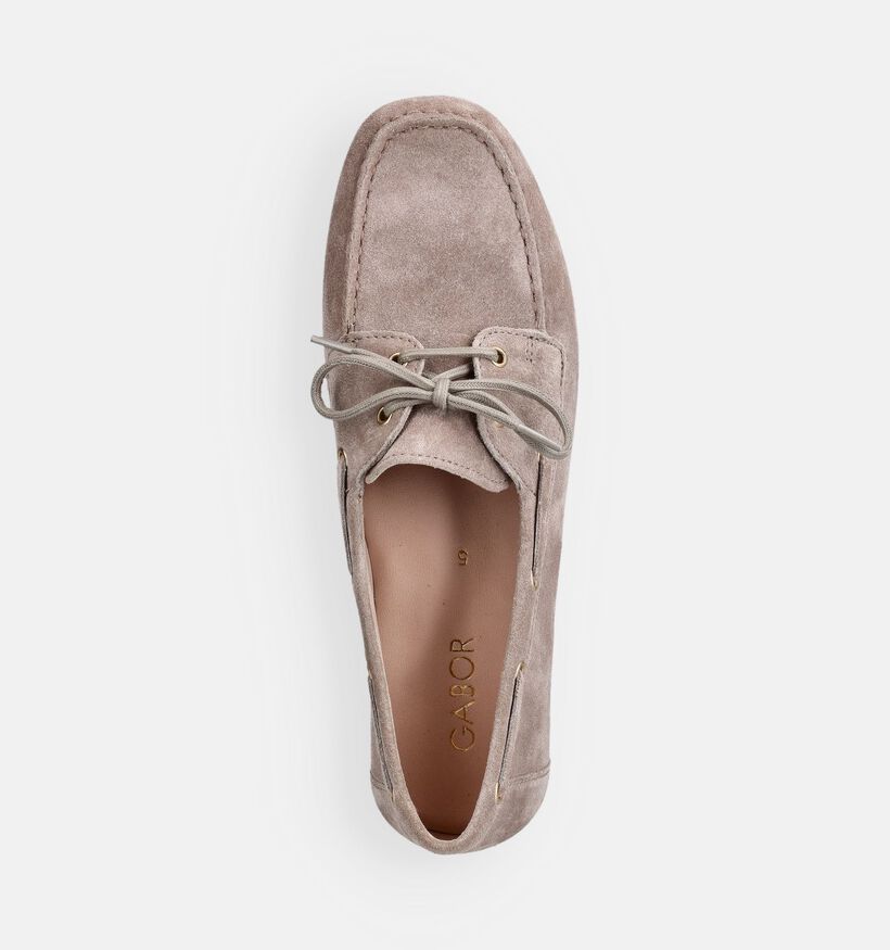Gabor Chaussures bateau en Taupe pour femmes (371112)