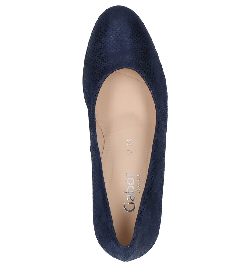 Gabor Escarpins en Bleu en nubuck (271663)