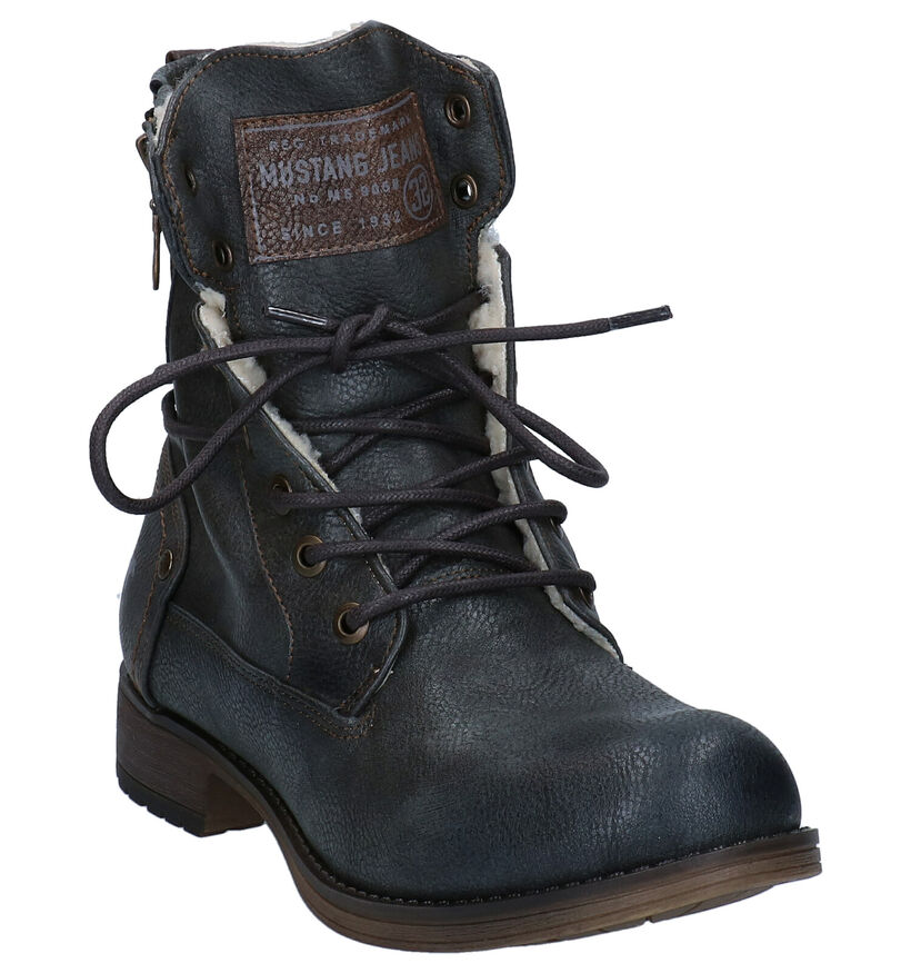 Mustang Boots à lacets en Cognac pour femmes (313784)