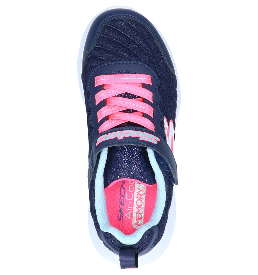 Skechers Ultra Flex Blauwe Slip-on Sneakers in stof (256135)