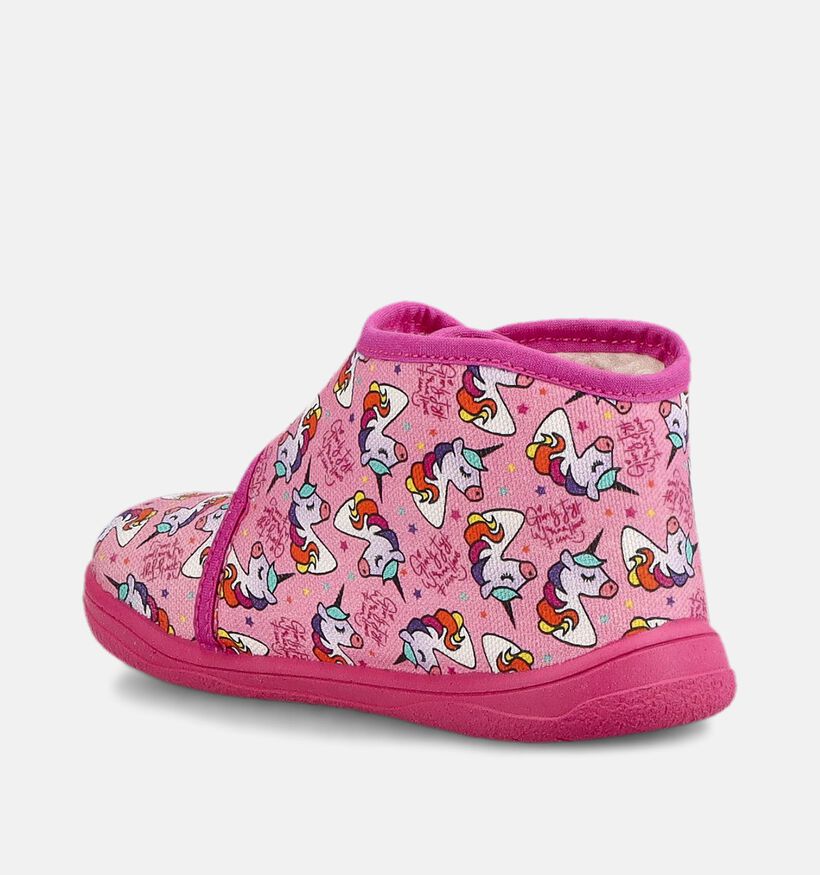 Milo & Mila Unicorn Fuchsia Gesloten Pantoffels voor meisjes (381126) - geschikt voor steunzolen