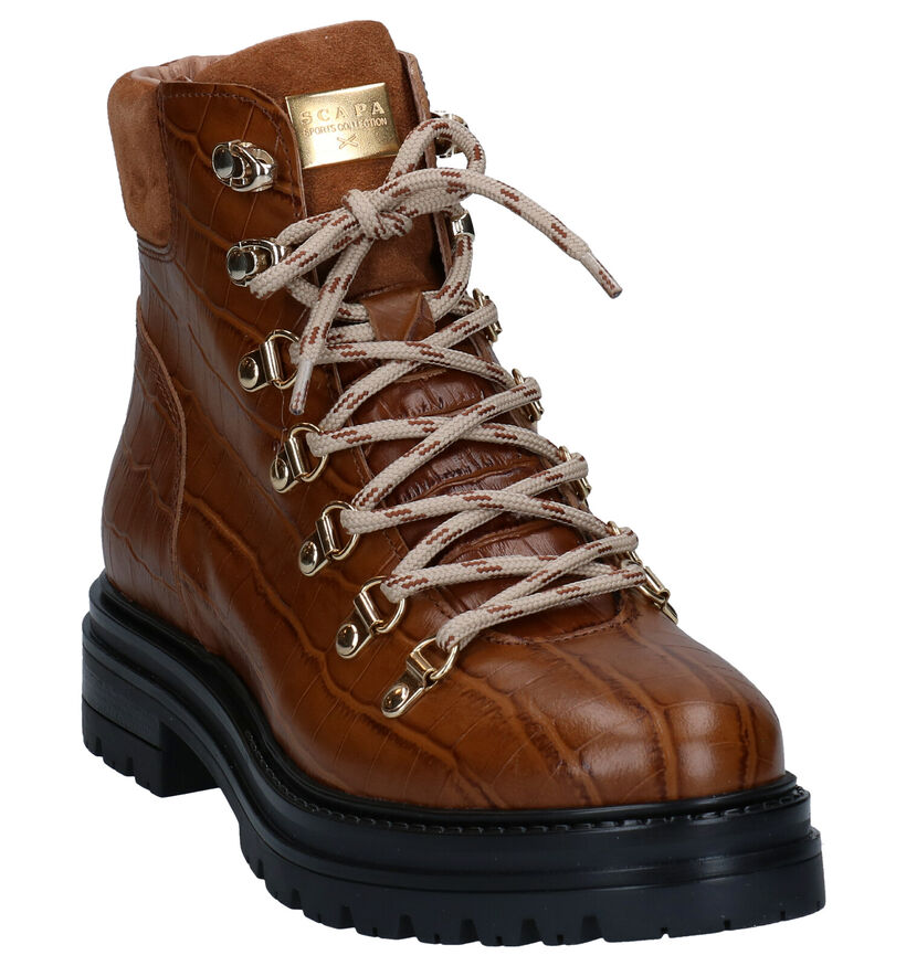 Scapa Bottines en Cognac en cuir (281250)