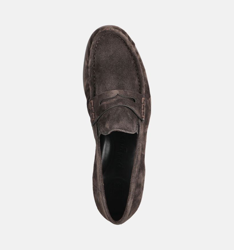 Paul Green Donkerbruine Loafers voor dames (379778)