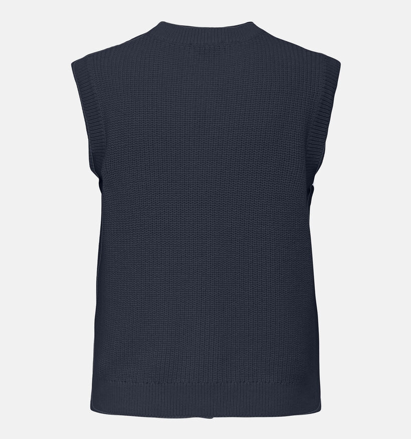 JDY Stella Blauwe Mouwloze Gilet Gouden Knopen voor dames (362437)