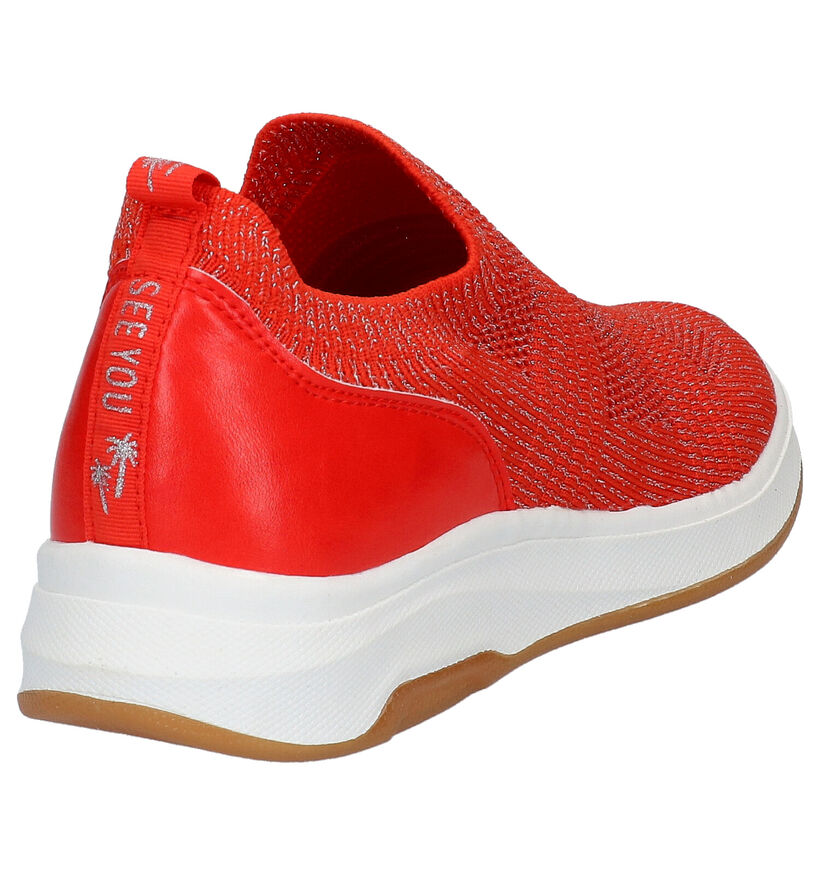 Dazzle Blauwe Slip-on sneakers in stof (274255)